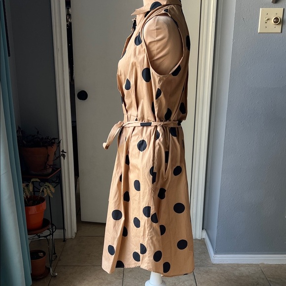 Polka Dot Sleeveless Dress - Picture 5 of 9